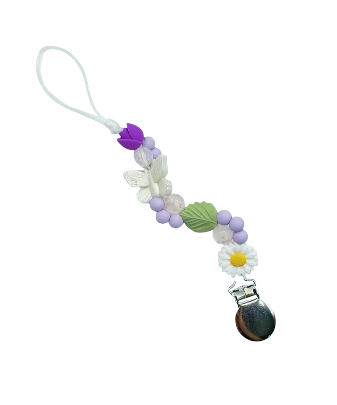 Flower Pacifier Clip