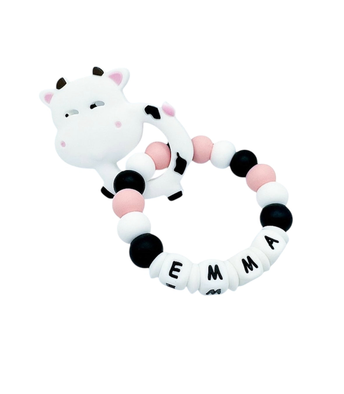 Personalized Teether with Silicone Attachment