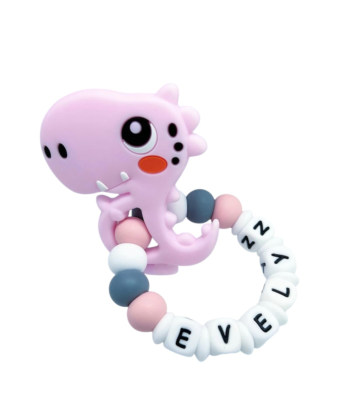 Personalized Teether with Silicone Attachment