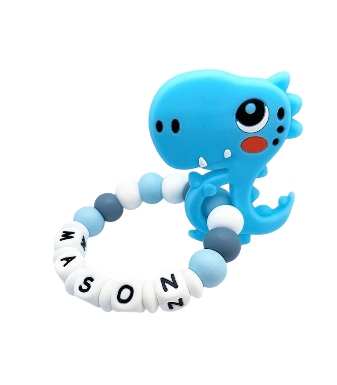 Personalized Teether with Silicone Attachment