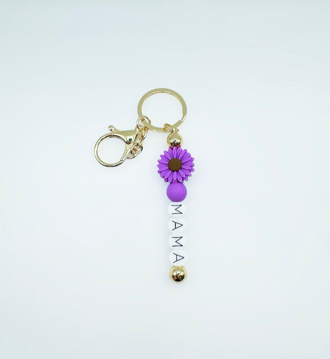 Mama Flower Keychain