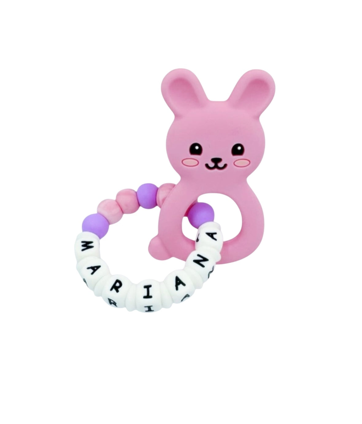 Personalized Teether with Silicone Attachment