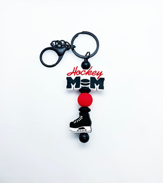 “Hockey Mom” Keychain