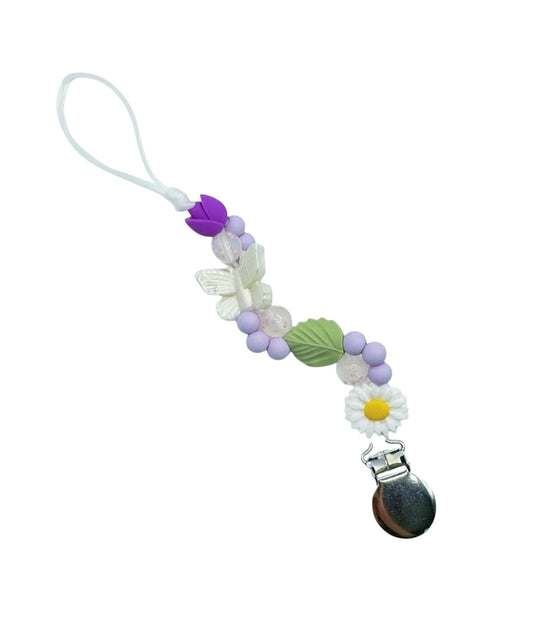 Flower Pacifier Clip
