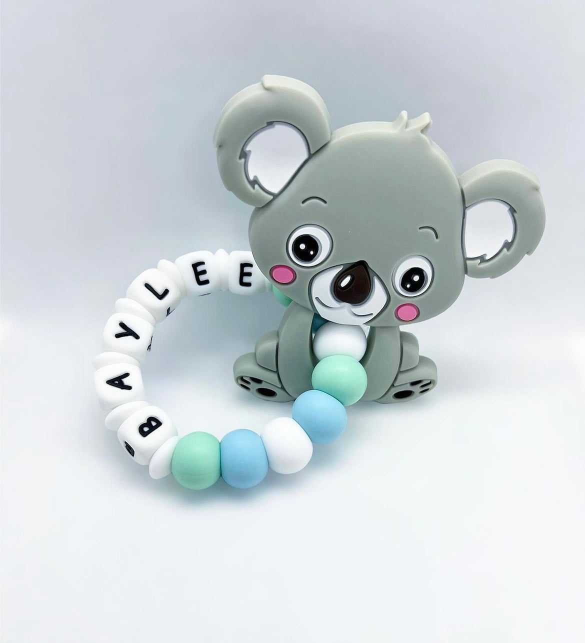 Personalized Teether with Silicone Attachment