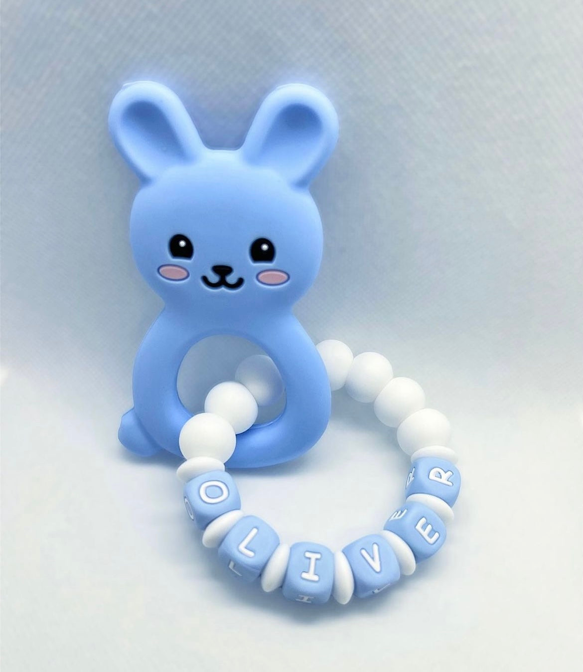 Personalized Teether with Silicone Attachment