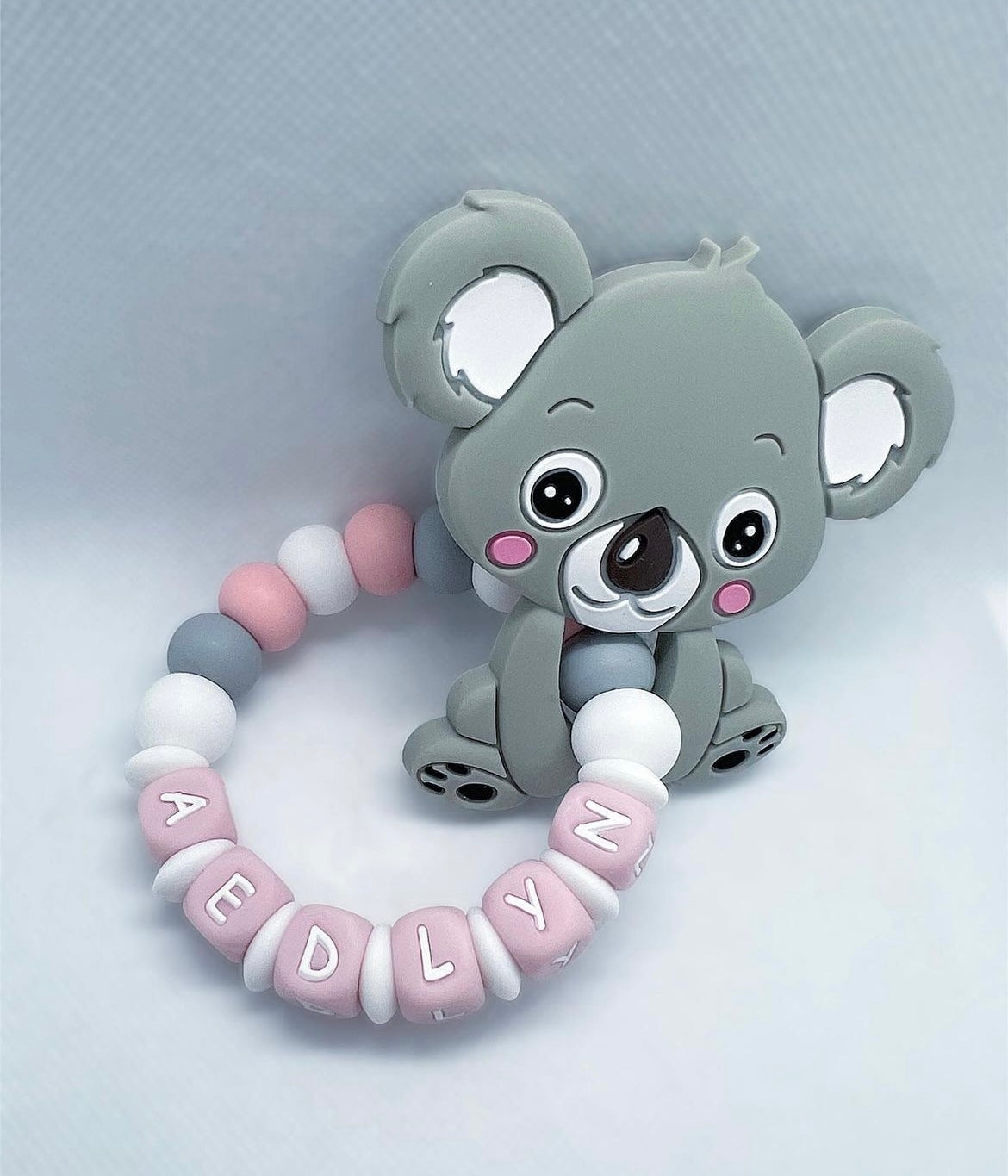 Personalized Teether with Silicone Attachment